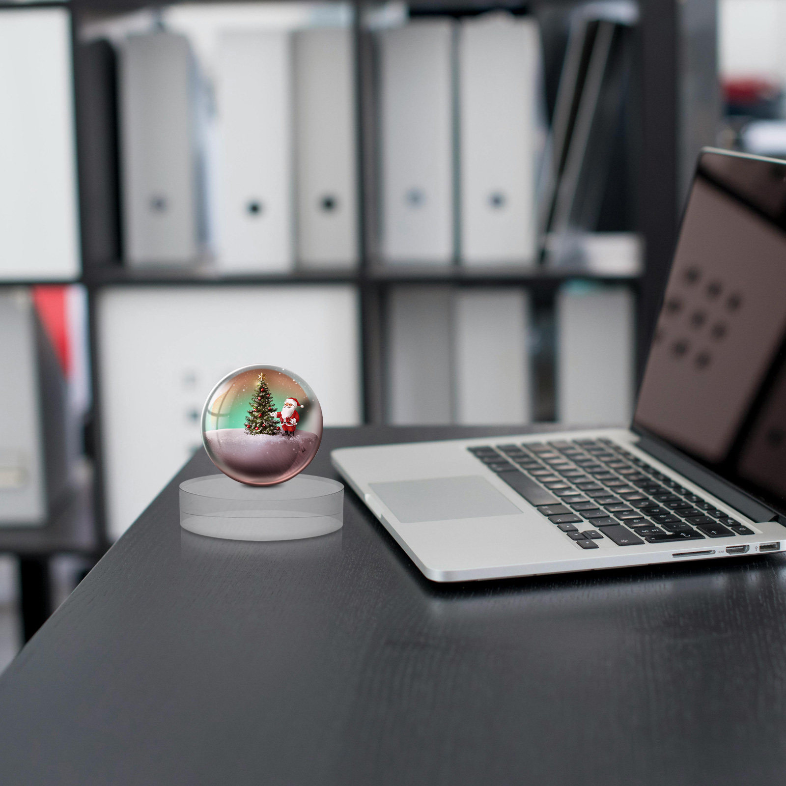Book Weight Glass - Round Transparent Crystal Glass Paperweight Smooth
