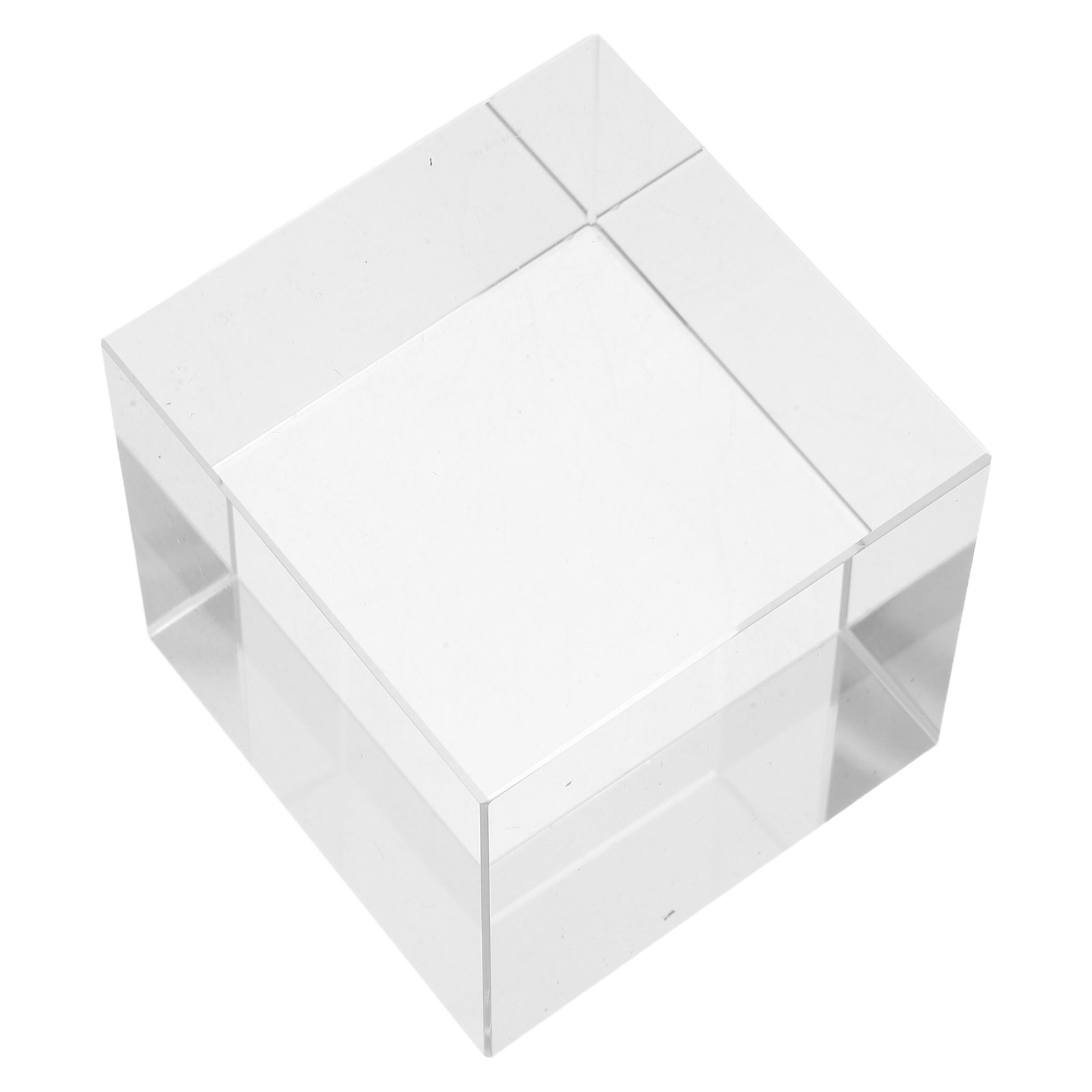 Book Weight Glass - Clear Square Crystal Paperweight Heavy Decorative