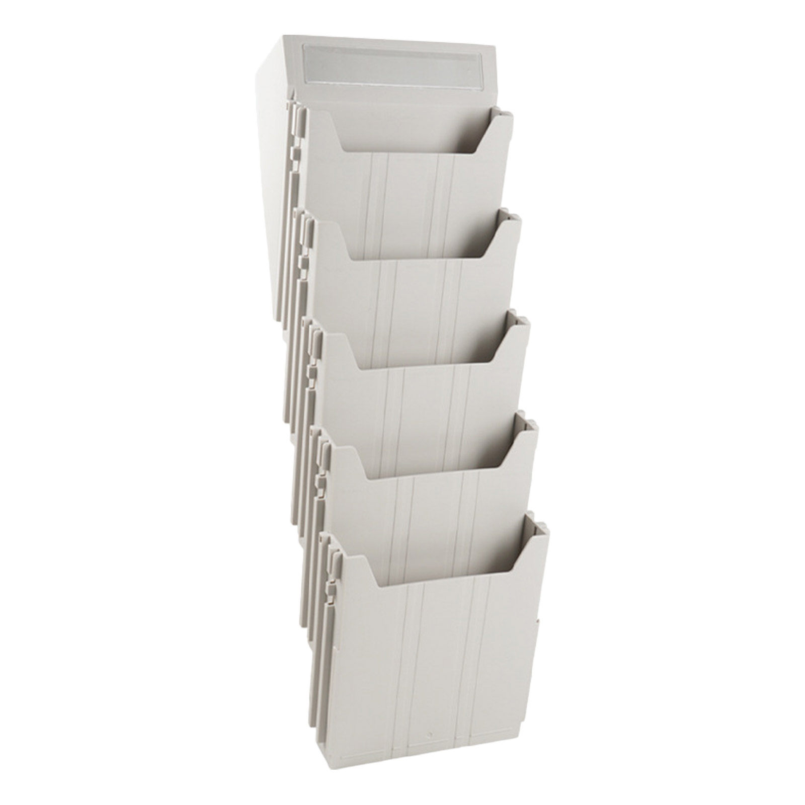 Magazine Holder Rack - Wall Mounted File Organizer Adjustable Office