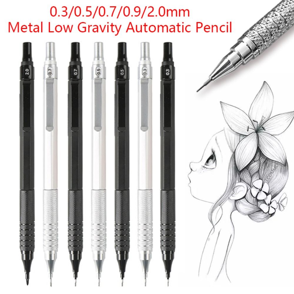 Mechanical Pencil 0.3 - Metal Mechanical Pencil Stationery Low Gravity