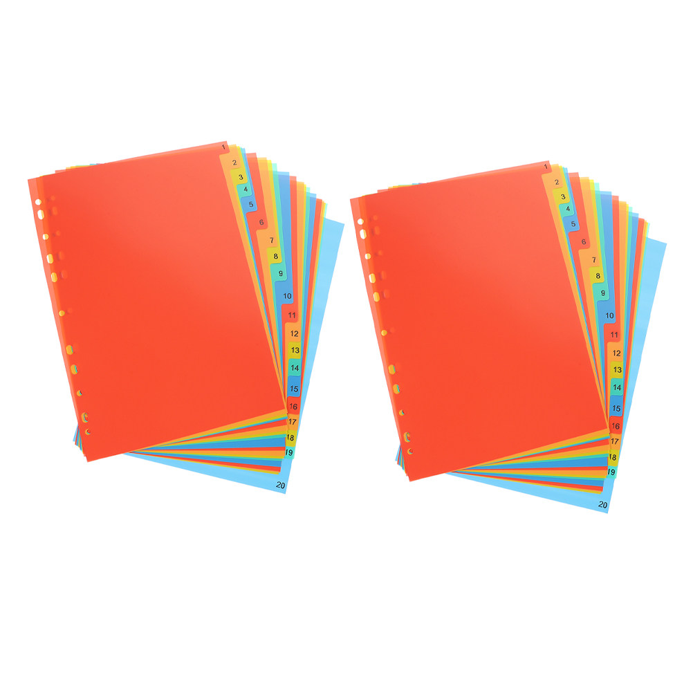 Tab Divider A4 - 2 sets File Organizer Document Office