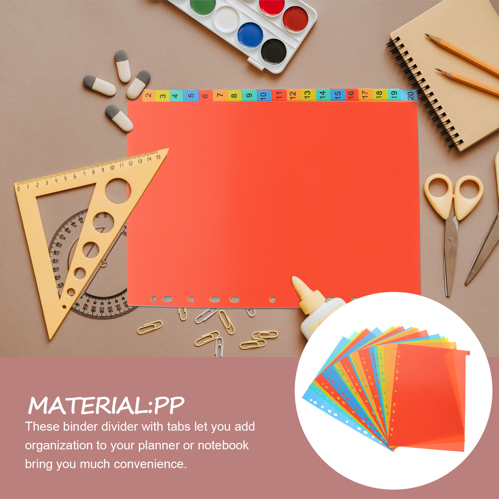 Tab Divider A4 - A4 Tabbed Binder Dividers 20 Sheets