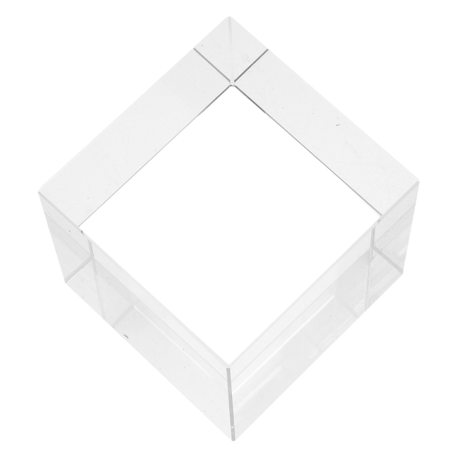Book Weight Glass - Square Clear Crystal Paperweight Heavy Decorative