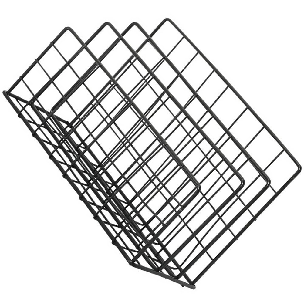 Magazine Holder Rack - Desktop Mail Organizer Metal Storage Rack