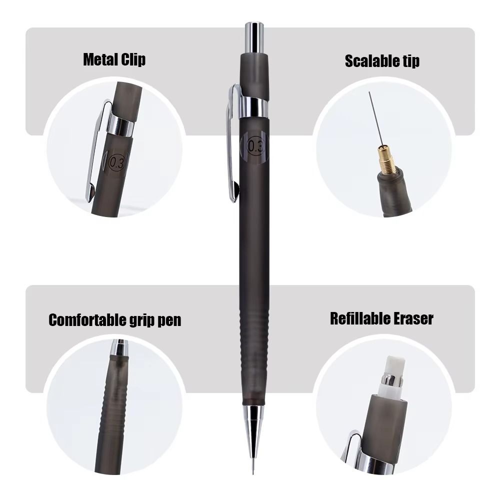 Durable 0.3/0.5/0.7/0.9mm Mech - đánh giá và giá Mechanical Pencil 0.3