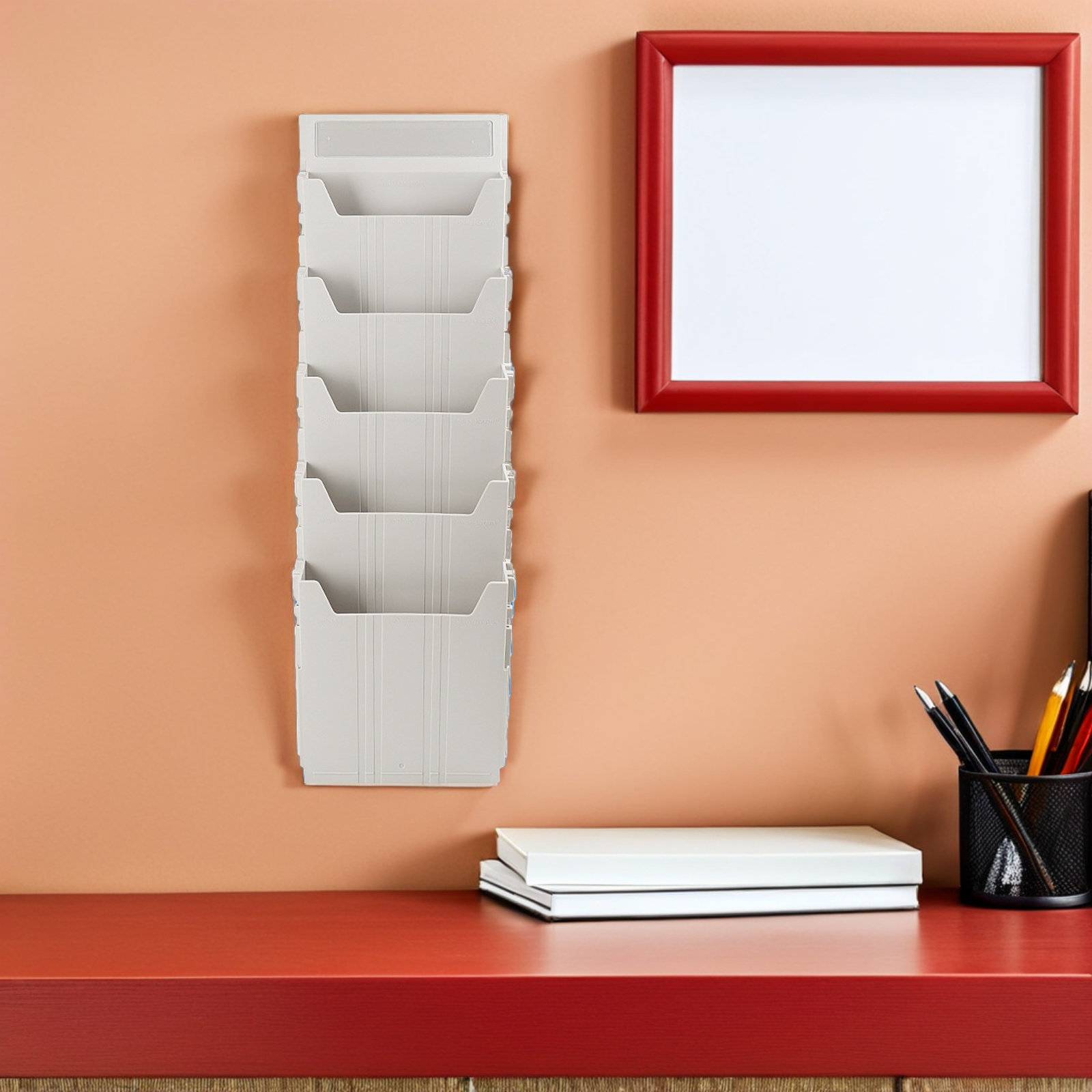 Wall Mounted File Organizer Ad - đánh giá và giá Magazine Holder Rack