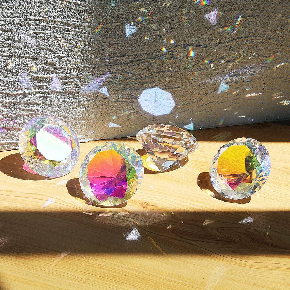 AB46-2PCS 50 Mm/ 2 Inch AB Col - đánh giá và giá Paper Weight Crystal