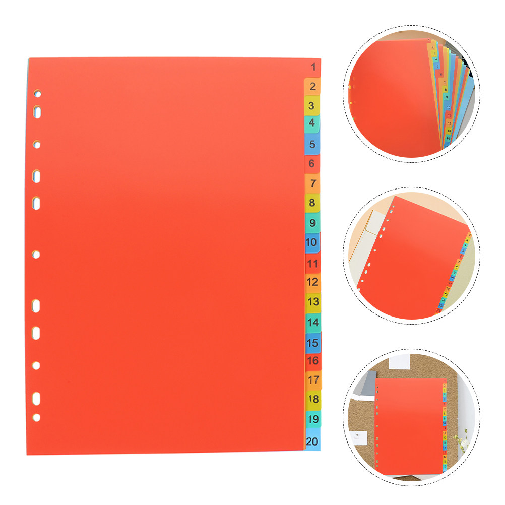 2Sets Plastic Index Dividers L - đánh giá và giá Tab Divider A4