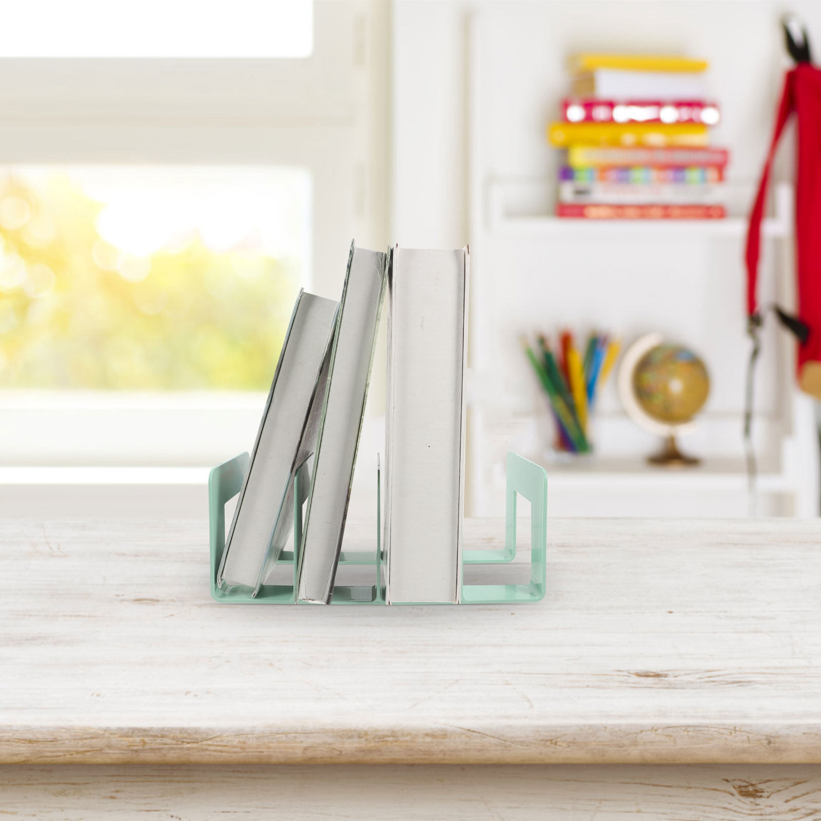 Desktop Book Organizer with Mu - đánh giá và giá Magazine Holder Rack