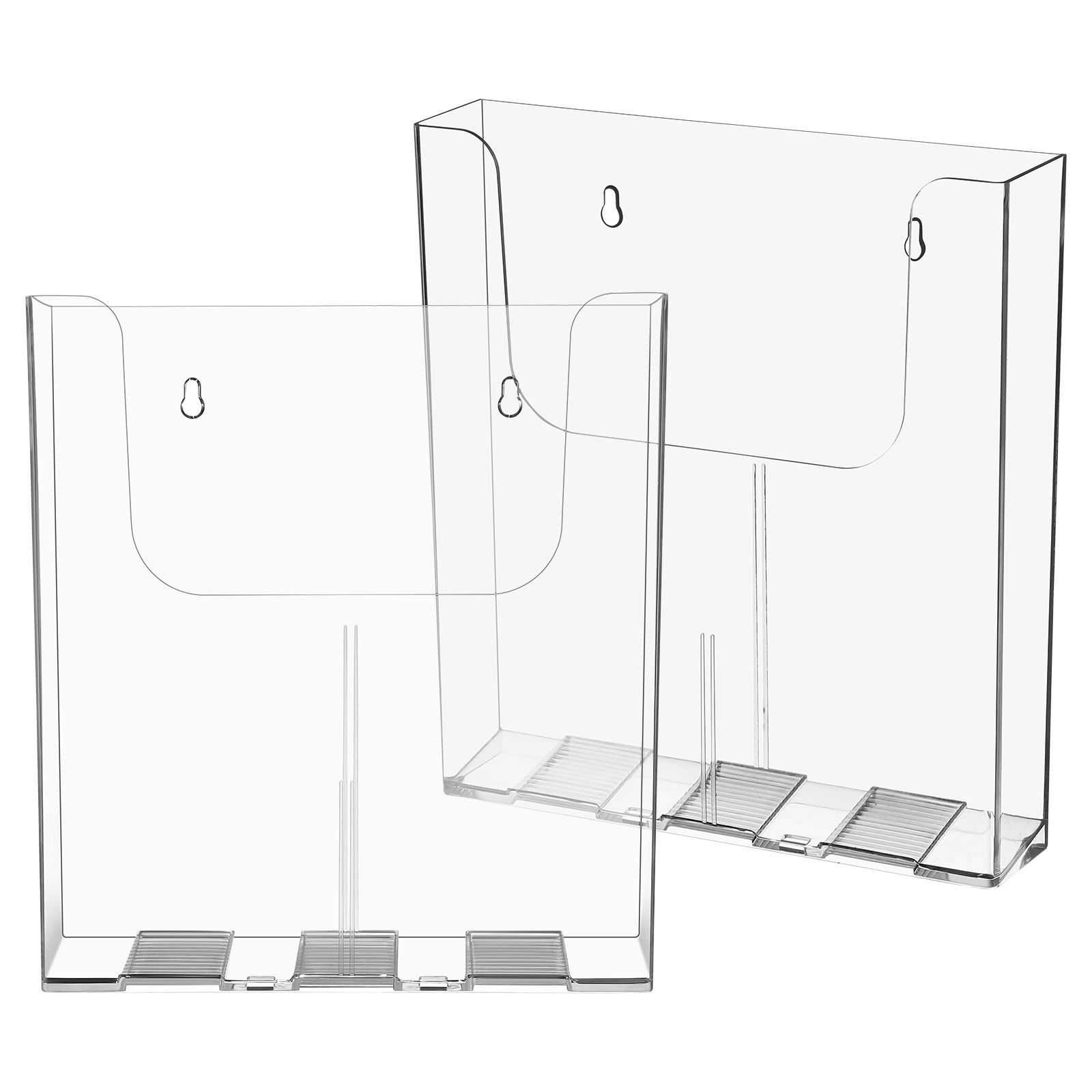 2Pcs Clear Acrylic Wall File O - đánh giá và giá Magazine Holder Rack
