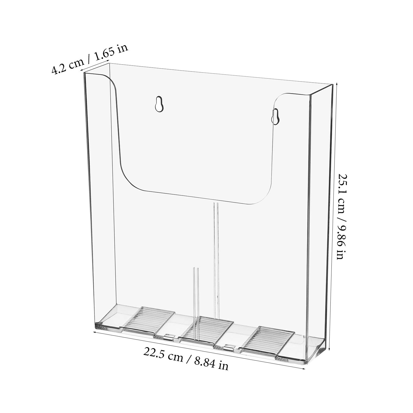 2Pcs Clear Acrylic Wall File O - đánh giá và giá Magazine Holder Rack