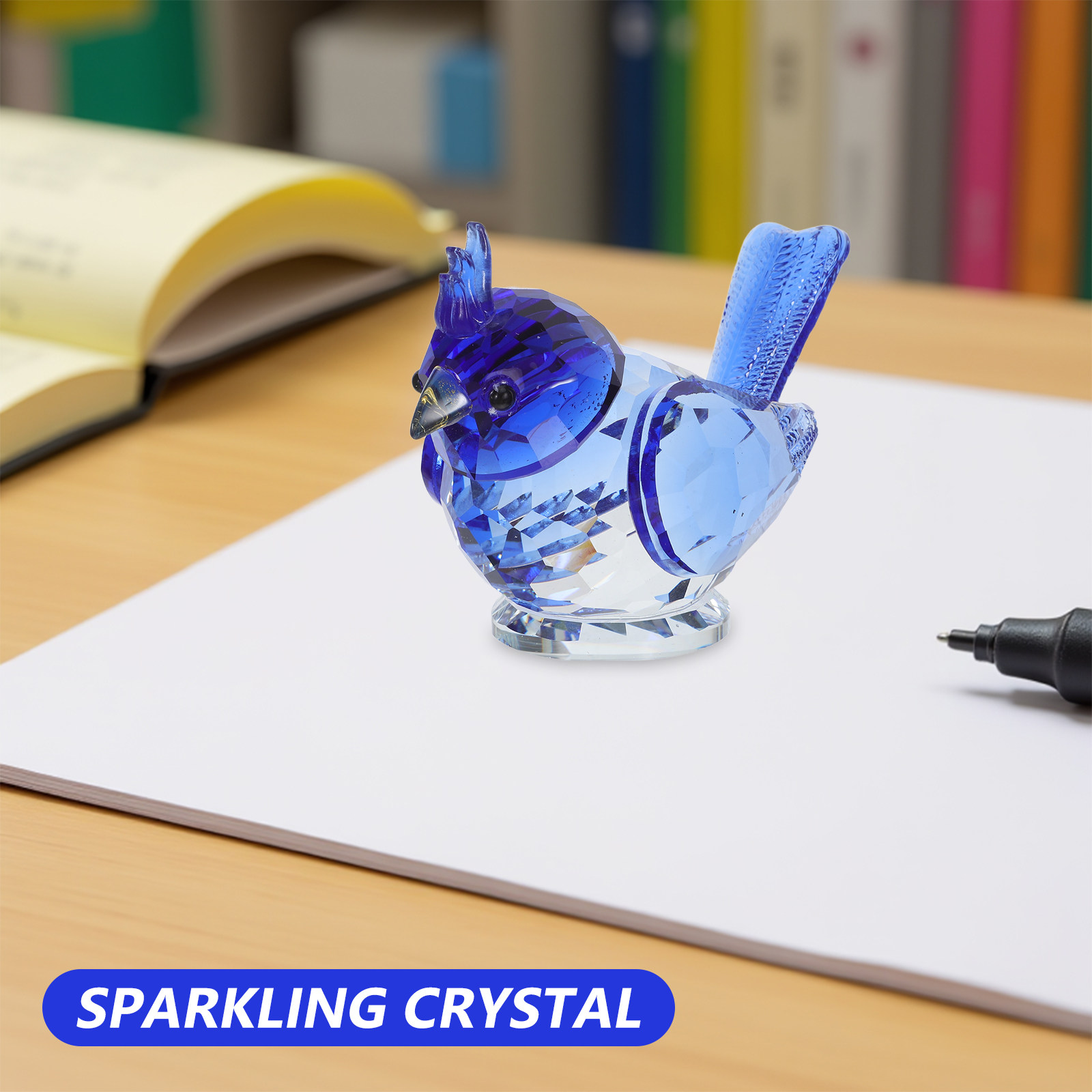Small Crystal Bird Sculpture D - đánh giá và giá Paper Weight Crystal