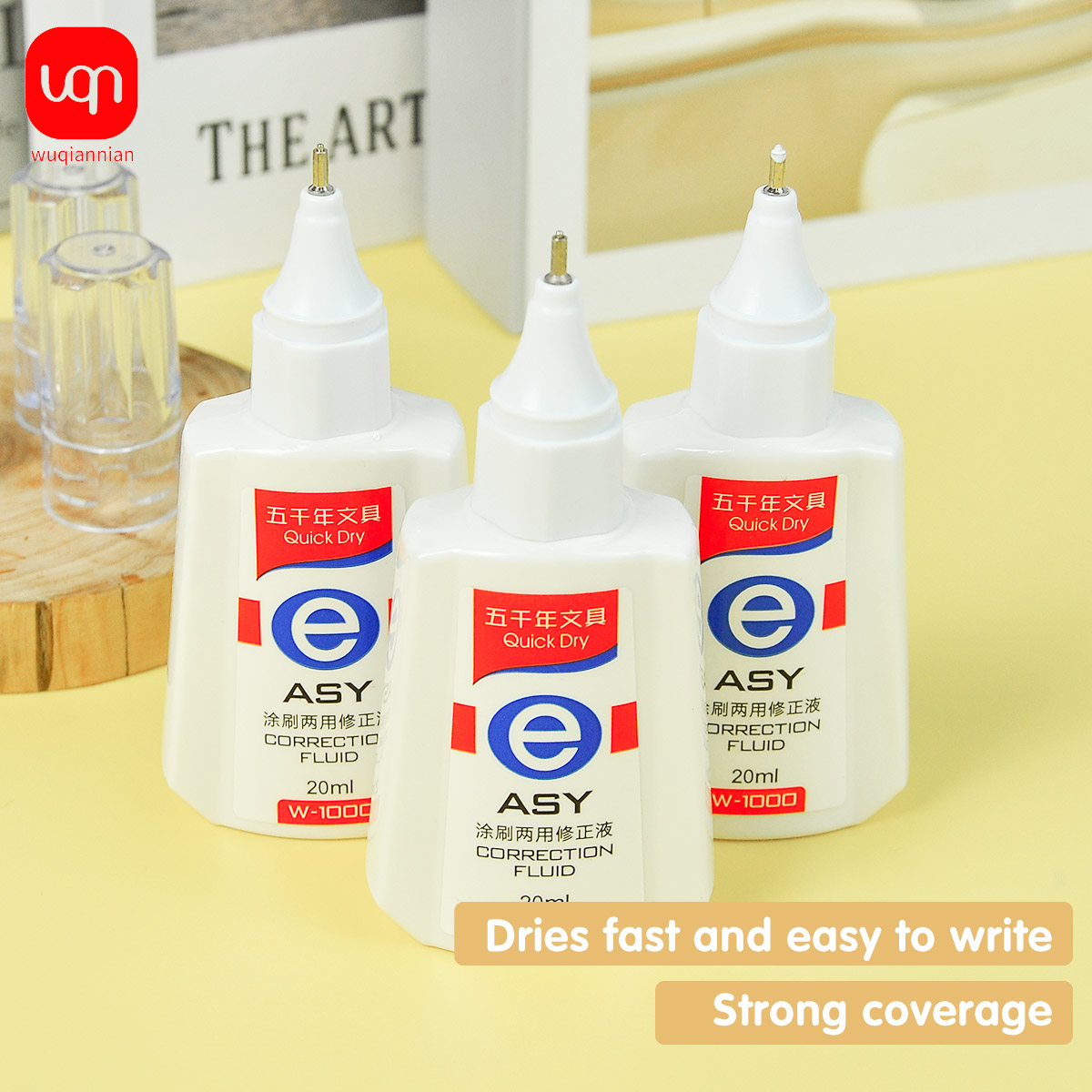 WQN Quick-Dry Correction Fluid - đánh giá và giá Correction Pen Fine