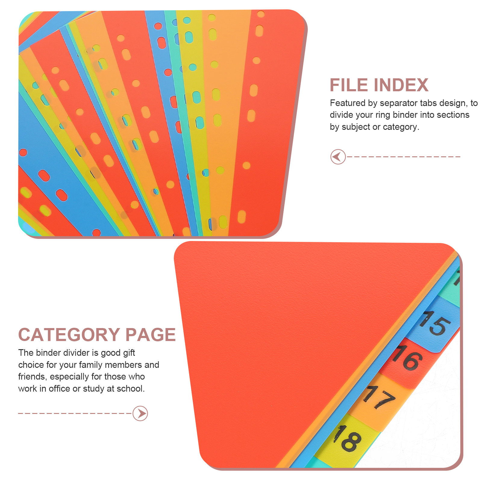 A4 Tabbed Binder Dividers 20 S - đánh giá và giá Tab Divider A4