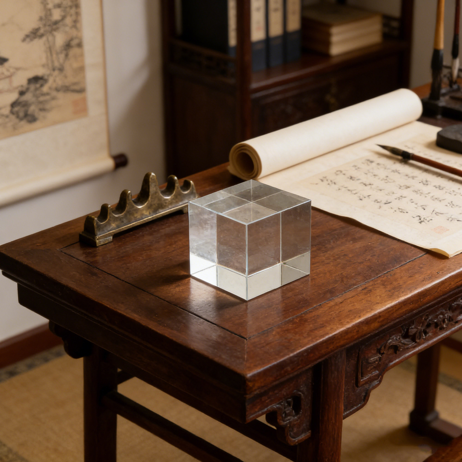 Square Clear Crystal Paperweig - đánh giá và giá Book Weight Glass
