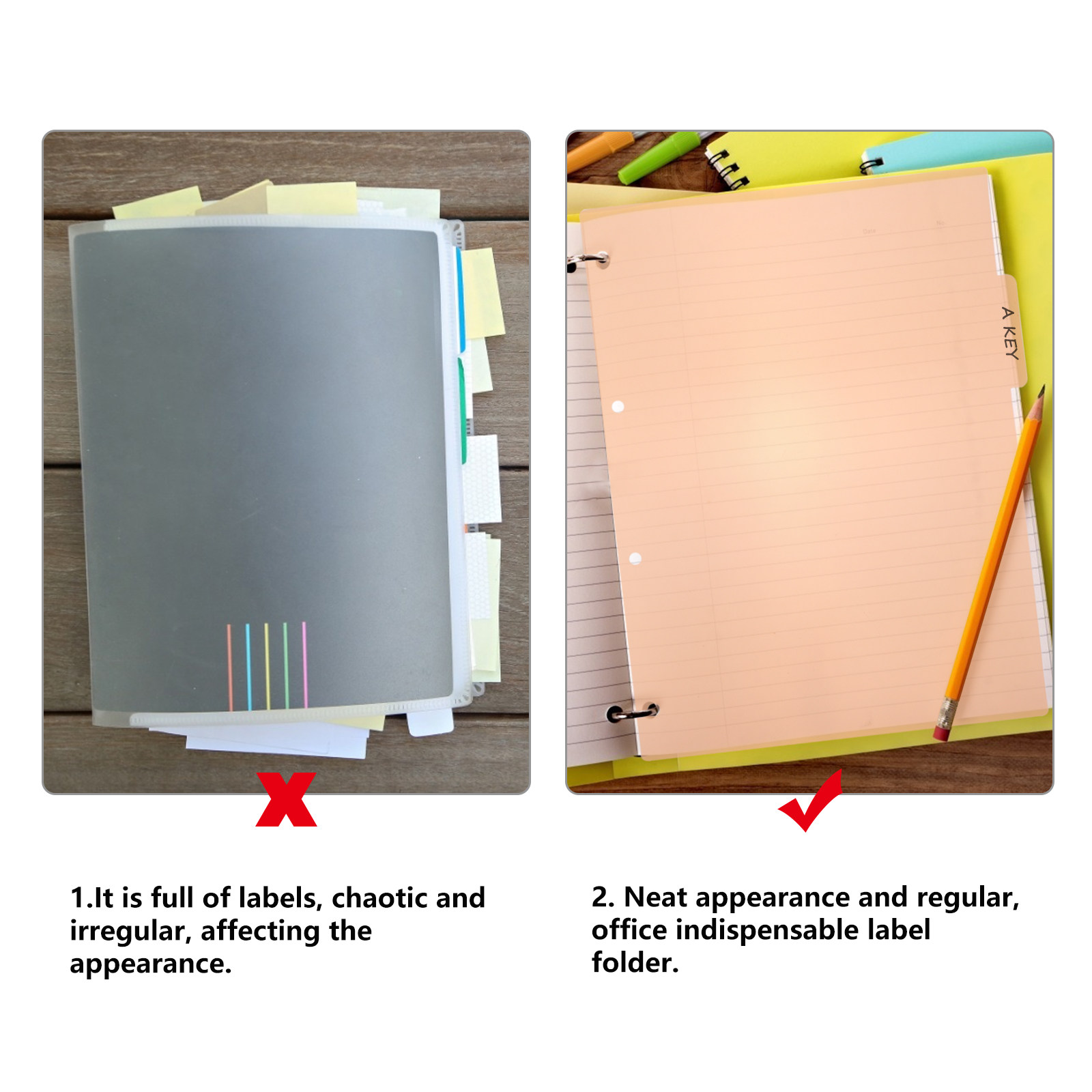 10Pcs Professional Plastic Ind - đánh giá và giá Tab Divider A4