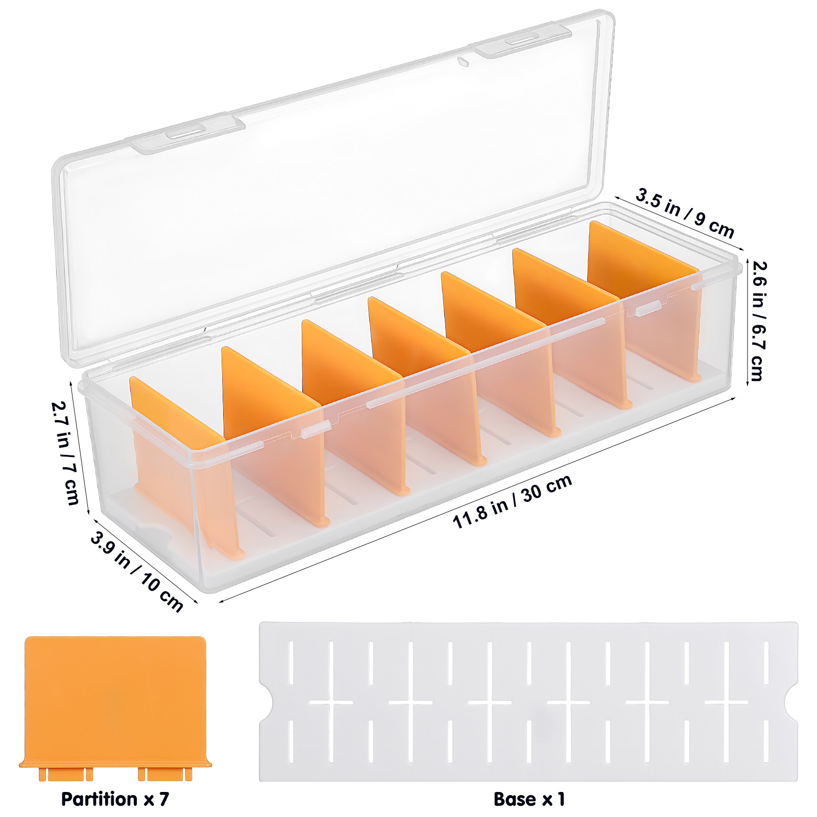 Sturdy Plastic Card Organizer  - đánh giá và giá Card Index Box