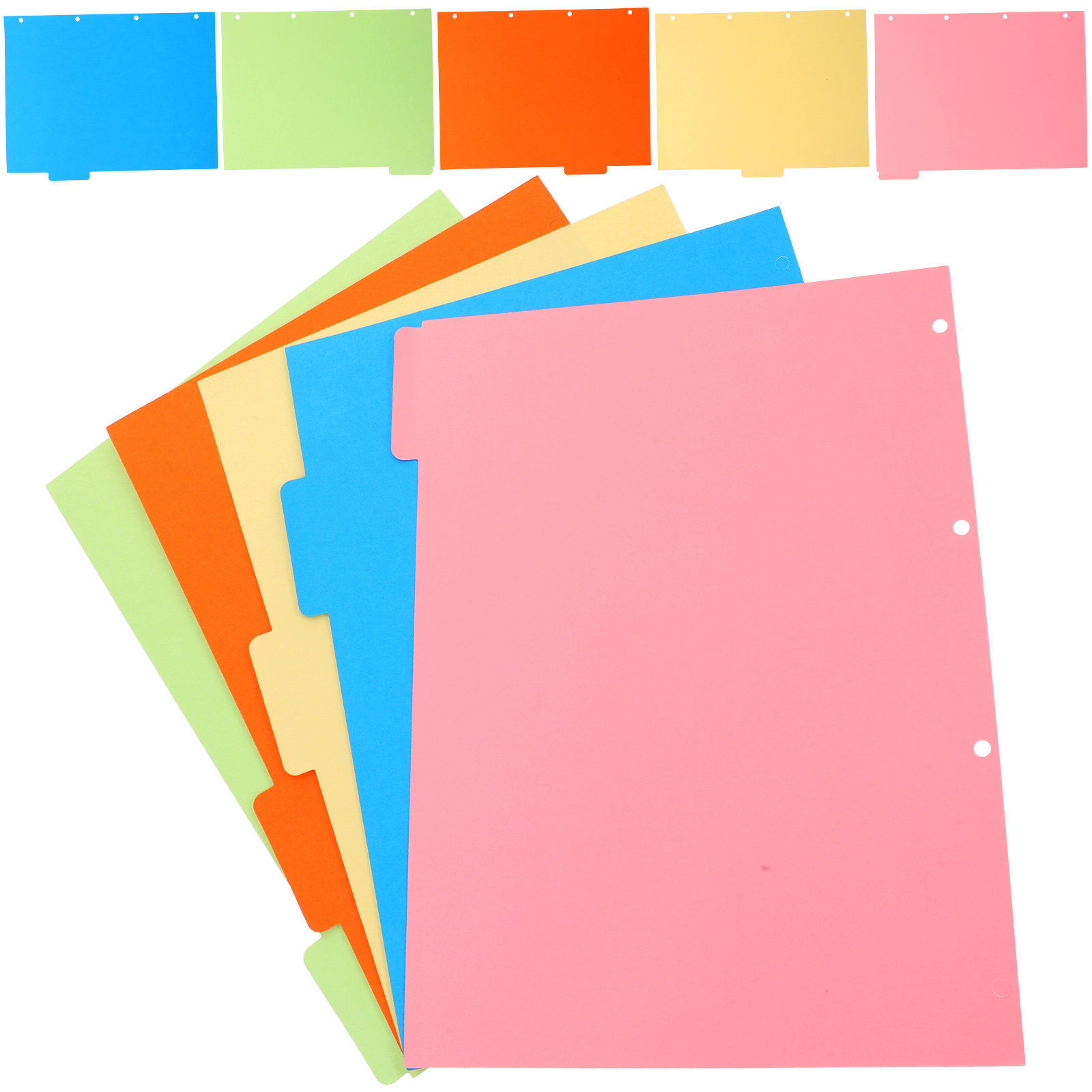 2Sets Colored Binder Dividers  - đánh giá và giá Tab Divider A4