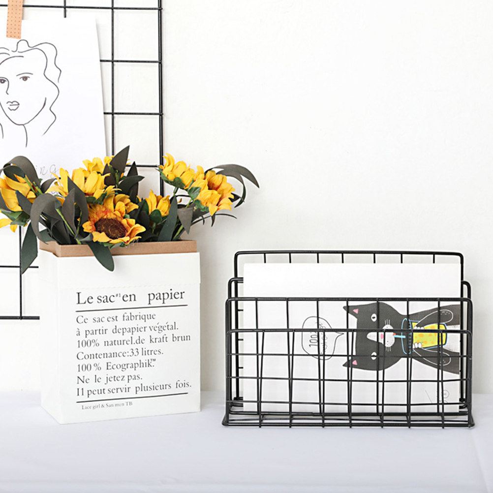 Desktop Mail Organizer Metal S - đánh giá và giá Magazine Holder Rack