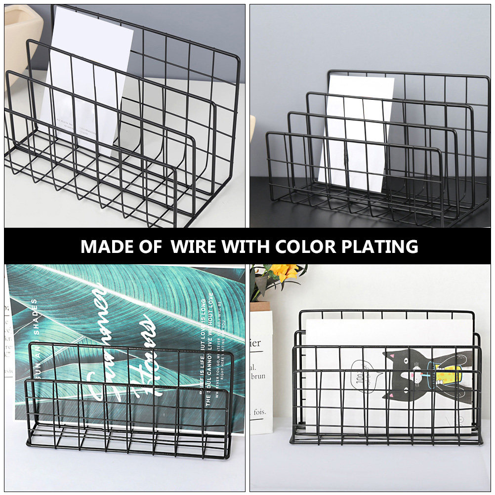 Desktop Mail Organizer Metal S - đánh giá và giá Magazine Holder Rack